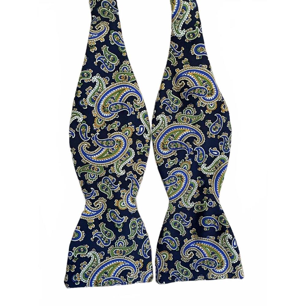 Beau Ties Ltd. of Vermont Silk Bow Tie - Paisley Pattern